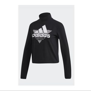 Adidas high neck LS Crop shirt